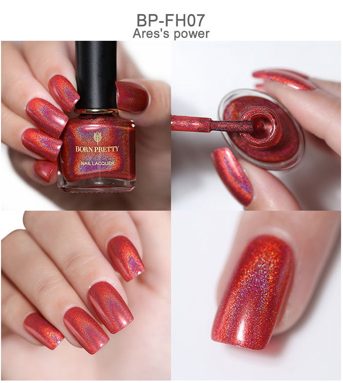 Holographic Flourish (Shades of Silver, Gold, Pink & Red)